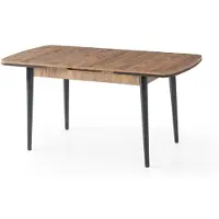 Xl Moebel Gmbh Set per sala da pranzo: tavolo da pranzo e 4 sedie. Colore: marrone. Materiale: legno. Stile: moderno, confortevole