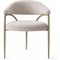 Xl Moebel Gmbh Lussuoso set da pranzo beige: tavolo da pranzo, sedie, credenza e specchio in stile moderno