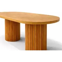 Xl Moebel Gmbh Elegante set da pranzo marrone: tavolo da pranzo in legno, sedie, mobili da sala da pranzo