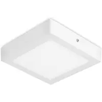 Forlight - Faretto da incasso a soffitto Easy CCT Square Surface 120x120 in alluminio, polistirene bianco, OPAL