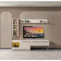 Xl Moebel Gmbh Mobile TV moderno, colore bianco, confortevole, ideale per il soggiorno, design nuovo e funzionale