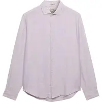 Superdry per uomo. M4011103A Camicia di lino Riviera, lilla (XL), Casual, Manica lunga