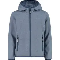 CMP Girl's Jacket Fix Hood Jacquard Knitted Giacca in pile Bambini (152, grigio)