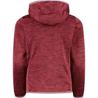 CMP Girl's Jacquard Knitted Jacket Fix Hood Giacca in pile Bambini (152, rosso)