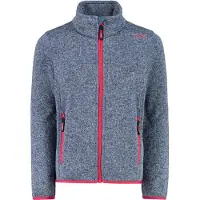 CMP Girl's Jacket Jacquard Knitted Giacca in pile Bambini (176, grigio)