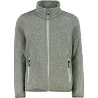 CMP Girl's Jacket Jacquard Knitted Giacca in pile Bambini (176, grigio)