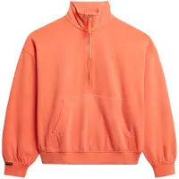 Superdry per donna. W2012386A Felpa con mezza zip Studios Half corallo (XS), Casual, Cotone