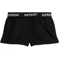 Superdry per donna. W7110450A Disegno corto nero (M), Casual, Cotone