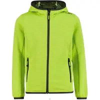 CMP Kid's Jacket with Fix Hood Giacca in pile Bambini (176, verde)