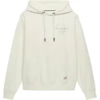 Superdry per donna. W2012691A Felpa con cappuccio Luxe Casual Relaxed bianco crema (XS), Cotone