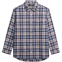 Superdry Camicia A Maniche Lunghe Check Flannel Boyfriend