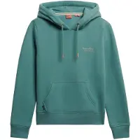 Superdry per donna. W2012180A Felpa con cappuccio Essential Logo turchese (XL), Casual, Verde, Cotone
