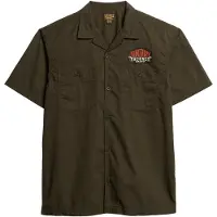 Superdry per uomo. M4010939A Maglietta da meccanico verde (S), Casual, Cotone, Manica corta