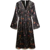 Superdry Vestito Midi A Maniche Lunghe W8011795a