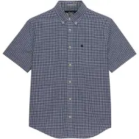 Superdry per uomo. M4011108A Camicia preppy in popeline blu (M), Casual, Cotone, Manica corta