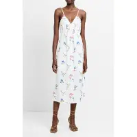French Connection Kirsty Drape Sun Dress White Multi Taglia: 16 | Abiti Midi Outlet | Donna | Bianco