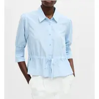 French Connection Crepe Light Tie Top Sky Blue Taglia: XS | Magliette intime Outlet | Donna | Blu