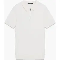 French Connection Polo Zip S/s Lux Ecru Taglia: XXL | Polo Outlet | Uomo | Marrone