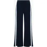 French Connection Crepe Wide Leg Stripe Navy/summer Wht Taglia: S | Pantaloni Outlet | Donna | Blu