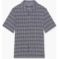 French Connection Horver Viscose Ss Marine/salt Taglia: XS | Camicie Casual Outlet | Uomo