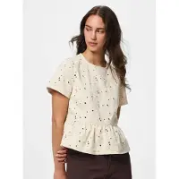 Pieces Top A Maniche Corte | Beige | XL