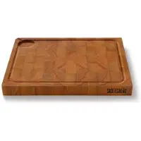 Skottsberg Wood Works 536319 tagliere in legno di faggio con scanalatura, 39 x 30 cm