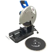 HBM Macchina per il taglio della pietra da 350 mm - 2300 W con 2 lame diamantate