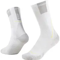 Buff Coolnet Crew Sock Calze da running (36-38, bianco/grigio)