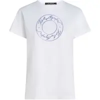 Karl Lagerfeld Big Luna Print T-shirt White Taglia: S | Maglie Sportivi Outlet | Donna | Bianco