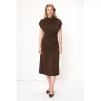 VIVEH Talia Dress Mocha Taglia: 34 | Abiti Midi Outlet | Donna