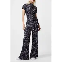 French Connection Zina Portia Trouser Brown Multi Taglia: XL | Pantaloni Outlet | Donna | Marrone