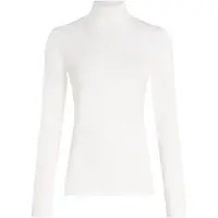 Karl Lagerfeld K Logo Mock Neck Ls T-shirt Snow White Taglia: XL | Maglie a manica lunga Outlet | Donna | Bianco