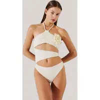 Karl Lagerfeld Karl Dna Flower Swimsuit Cannoli Cream Taglia: L | Costumi Interi Outlet | Donna | Bianco