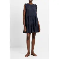 French Connection Holland Tiered Dress Navy Taglia: L | Abiti Mini Outlet | Donna | Blu