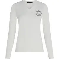 Karl Lagerfeld Fitted Ls Luna T-shirt Snow White Taglia: XS | Maglie Sportivi Outlet | Donna | Bianco