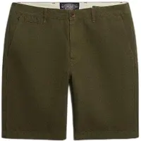 Superdry per uomo. M7110487A Pantaloncini chino verdi testurizzati di alta qualità (32), Casual, Verde, Cotone