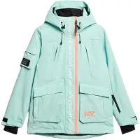 Superdry per donna. WS110165A Giacca da sci Ultimate Rescue turchese (M), Sportivo, Neve, Polister riciclato, Sostenibile