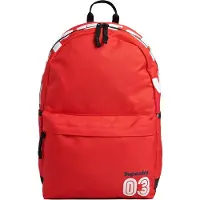 Superdry per donna. W9110340A Zaino rosso vintage Terrain Montana (OSFA), Casual, Poliestere