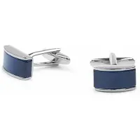 Suitable Gemelli Rettangolari Blue Silver Argento Blu Blu scuro