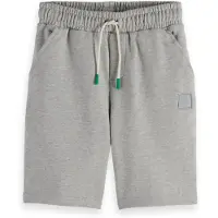 Scotch & Soda Boys Logo Badge Sweatshorts Grey Melange Taglia: 8 | Pantaloni Outlet | Unisex | Grigio