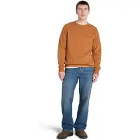 Timberland Brushed Back Crew Sweatshirt Leather Brown Taglia: XL | Maglioni a maglia Outlet | Uomo | Marrone