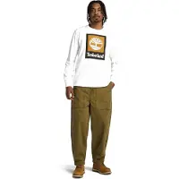 Timberland Colored Long Sleeve Tee White Taglia: XL | Maglie a manica lunga Outlet | Uomo | Bianco
