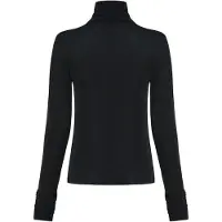 Karl Lagerfeld Shiny Mock Neck Ls Top Black Taglia: S | Maglie a manica lunga Outlet | Donna | Nero