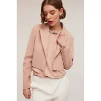 Motivi Cotton Blend Canvas Spencer Jacket Powder Pink Taglia: 36 | Blazers Outlet | Donna | Rosa