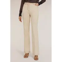 Motivi Drill Flared Trousers With Contrast Stitching Beige Taglia: 40 | Pantaloni da completo Outlet | Donna | Marrone