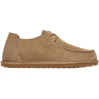 Birkenstock per uomo. 1034384 Scarpe in Pelle Utti Lace (Vestibilità Regular) taupe (42), Basso, Camoscio, Stringhe, Casual