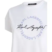 Karl Lagerfeld Circle Logo T-shirt White Taglia: S | Maglie Sportivi Outlet | Donna | Bianco