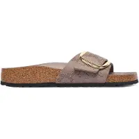 Birkenstock per donna. 1032935 Sandali Madrid Big Buckle (Vestibilità Stretta) taupe (39), Basso, Nessuno, Casual