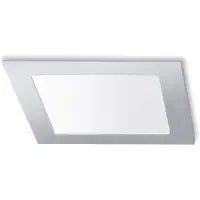 Forlight - Faretto da incasso a soffitto Easy CCT Square Recessed 120x120 in alluminio, polistirene nichel satinato, OPAL
