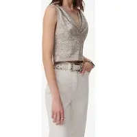 Iro Paris Samira Top Taupe / Silver Taglia: 38 | Magliette intime Outlet | Donna | Nero